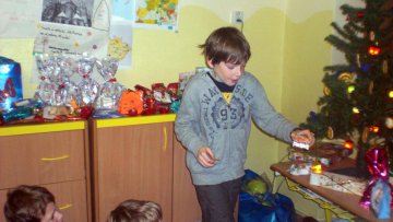 4.A vánoční spaní ve škole
