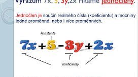 Mnohočleny - rozklad na součin